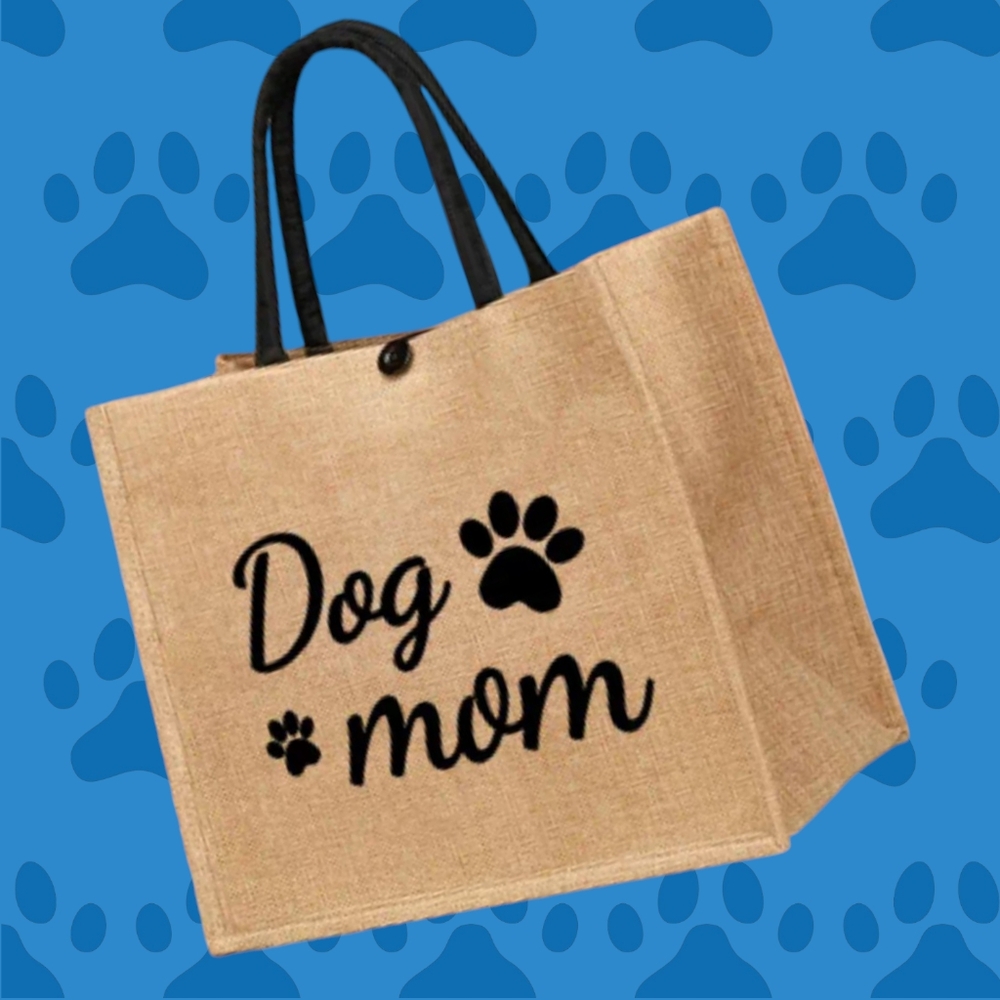 NEW DOG MOM Proud Pet Parent Heavy Duty Large Tote Bag B